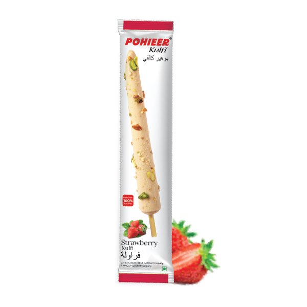 Strawberry-Kulfi